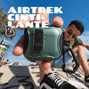 Capa Protetora Airtrek Nerdcase para AirPods 4, Suporte Adaptado, Verde Cintilante