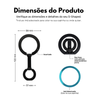 Suporte de Anel para Celular de Mesa Nerdcase Magnético, Inox Preto