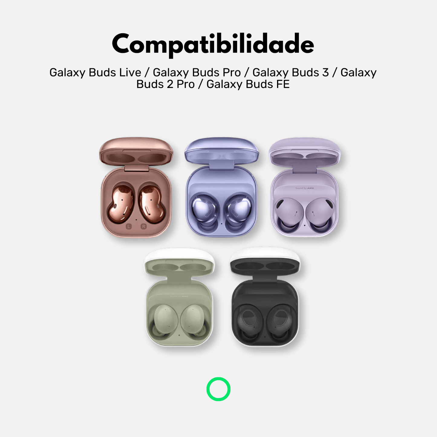 Case com Proteção à Prova de Impactos para seus Galaxy Buds — Sem esconder o design