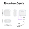 Case Silicone Transparente para AirPods 4
