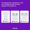 Case Mala Viagem + Adesivos Compatível com AirPods 3