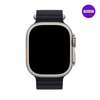 Pulseira 42/44/45/49mm, Ocean de Silicone para Apple Watch, Preto