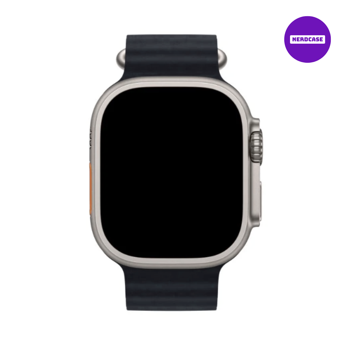 Pulseira 42/44/45/49mm, Ocean de Silicone para Apple Watch, Preto