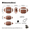 Capa Protetora Nerdcase Compatível com AirPods Pro 1 e 2, Silicone, Bola de Futebol Americano