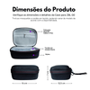 Case Protetora Nerdcase Compatível com JBL Go 2, 3, 4 com Proteção Antichoque, Preto