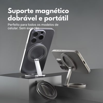 Suporte de Mesa Magnético Nerdcase Dobrável em Metal, Para Celular
