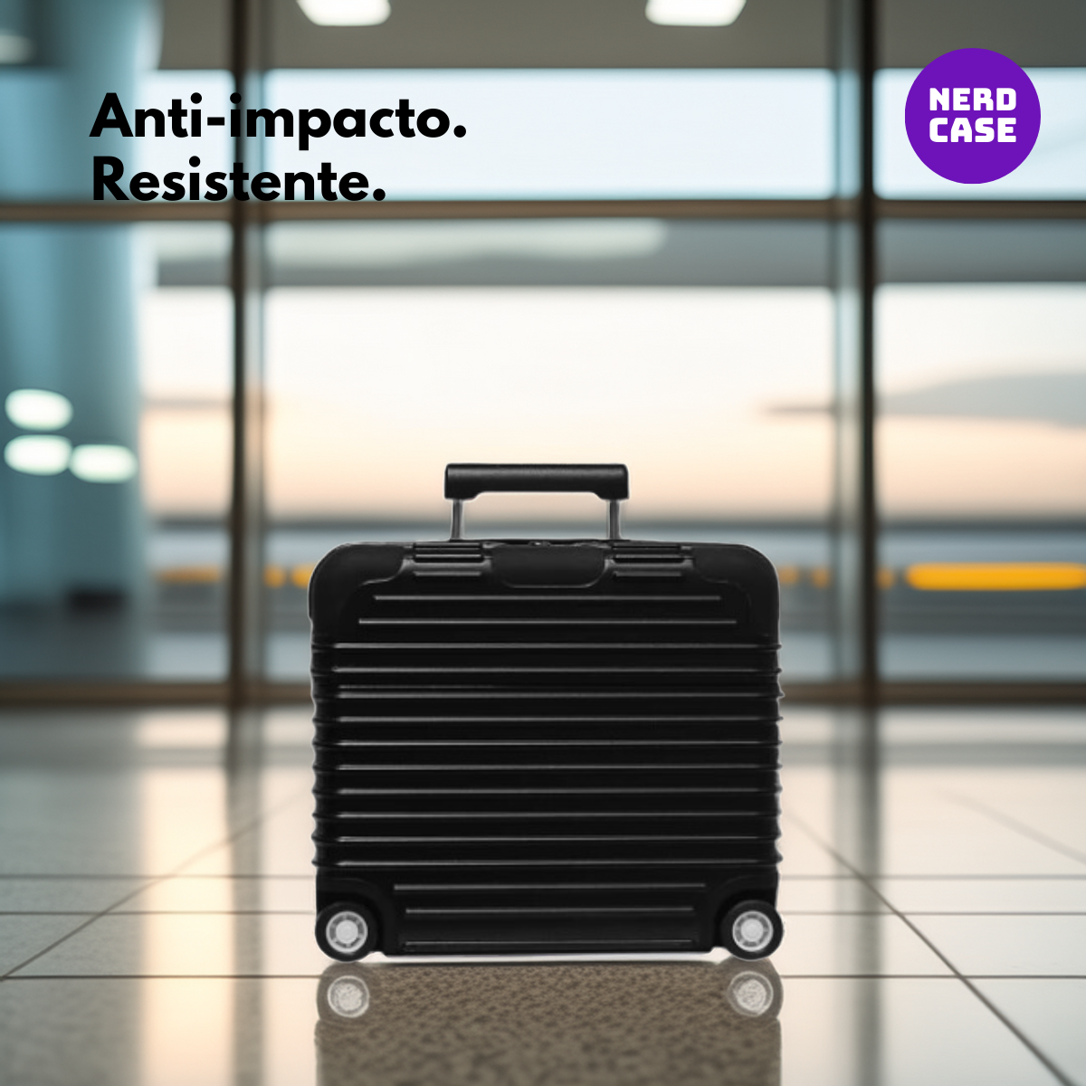 Case Mala de Viagem com Adesivos para AirPods Pro
