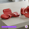 Capa Protetora Nerdcase para AirPods Max, Couro Sintético Vermelho