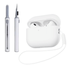 Kit Limpador para Fones e Capa Protetora de Silicone Nerdcase para AirPods Pro 3, Branca