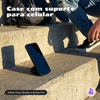Capa Protetora Urban Nerdcase para Samsung Galaxy Buds 4, Cinza, Com Suporte Adaptado