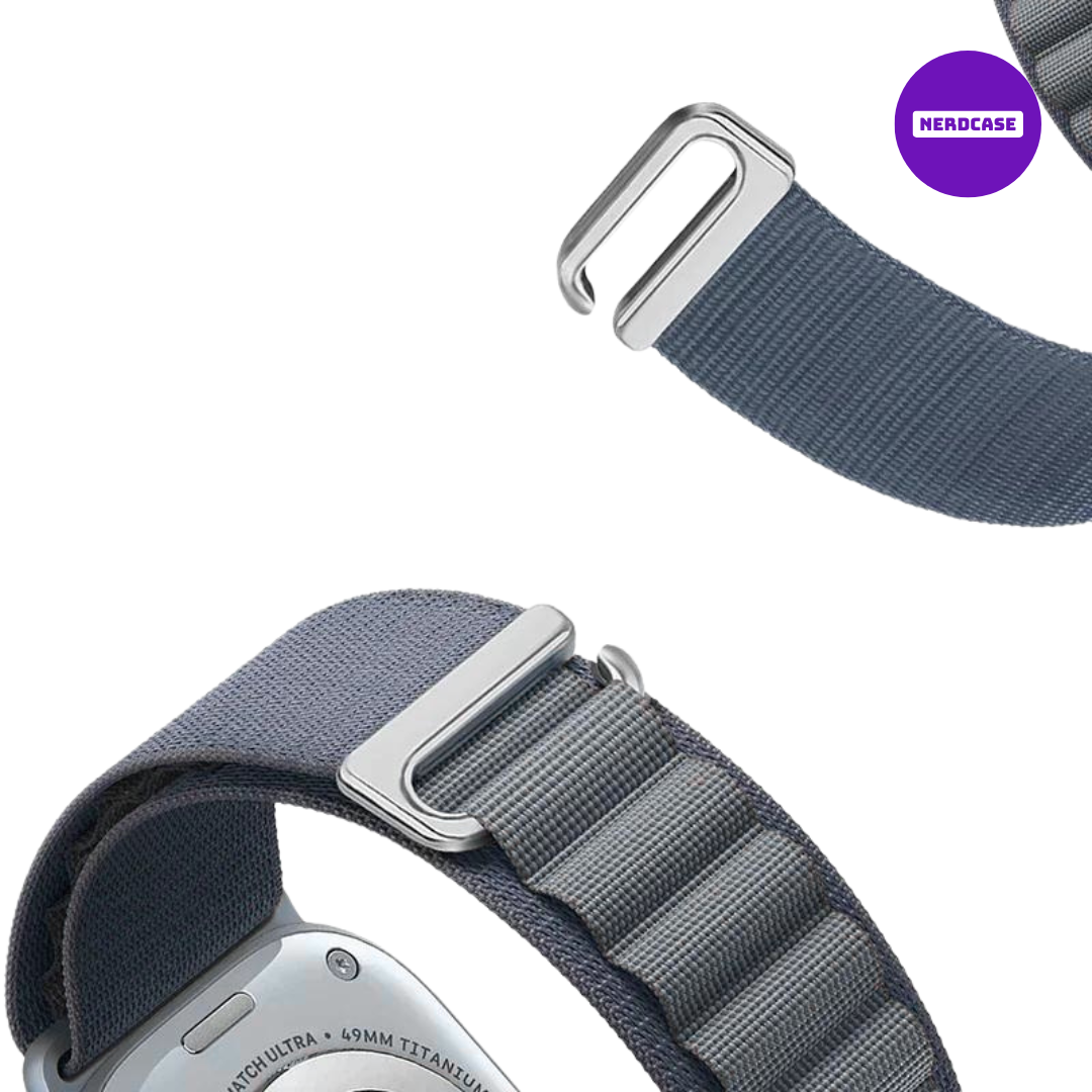 Pulseira 42/44/45/49mm, Apple Watch Nylon, Cinza