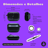 Kit Limpador para Fones e Capa Protetora Urban Nerdcase para AirPods Pro 3, Silicone Preta