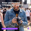 Cordão para celular Universal Nerdcase, 2 em 1, Pulso e Pescoço, Cinza (1,20m)
