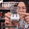 Kit Limpador para Fones e Capa Protetora de Silicone Nerdcase para Samsung Galaxy Buds 4, Buds 4 Pro, Transparente Glitt