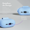 Capa Protetora Nerdcase de Silicone Premium, Compatível com AirPods 4, Cinza