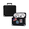 Case Mala de Viagem com Adesivos para AirPods Pro