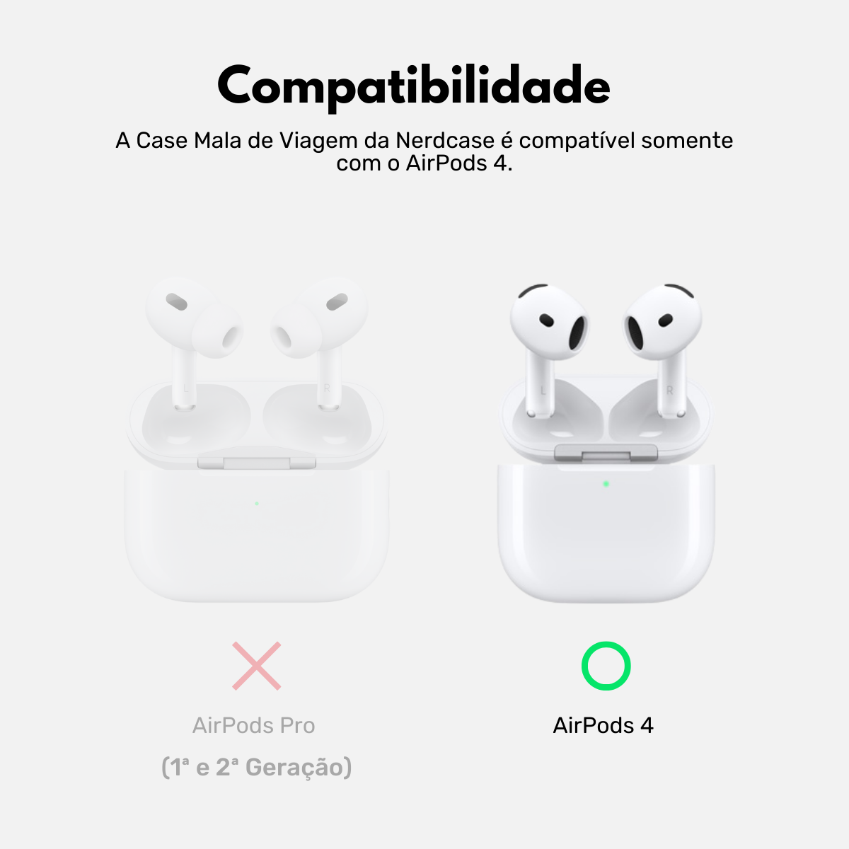 Case Silicone Transparente para AirPods 4