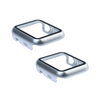 Kit com 2 Capa com Película de Vidro Nerdcase Compatível com Apple Watch 38mm, Prata
