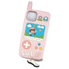 Capinha de silicone minigame compatível com iphone 13 e 14