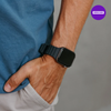 Pulseira 42/44/45/49mm, Ocean de Silicone para Apple Watch, Preto