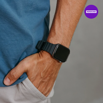 Pulseira 42/44/45/49mm, Ocean de Silicone para Apple Watch, Preto