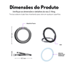 Suporte Anel Nerdcase Dobrável para Celular em Metal, Magnético