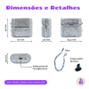 Capa Protetora Chic Nerdcase para Samsung Galaxy Buds 3, Buds Pro 3, Buds3 FE, Strass Prata