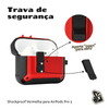 Capa Protetora Nerdcase para AirPods Pro 3, Shockproof Vermelho e Preto