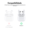 Capa Protetora Nerdcase de Silicone Texturizada Compatível com AirPods 4, Preta