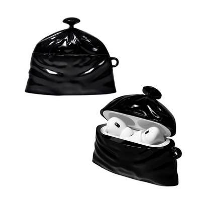 Capa Protetora Nerdcase Modelo Saco de Lixo, Compatível com AirPods Pro