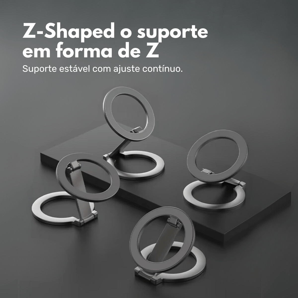 Suporte de Mesa Magnético Nerdcase Dobrável em Metal, Para Celular