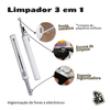 Kit Limpador para Fones e Capa Protetora de Silicone Nerdcase para AirPods Pro 3, Branca