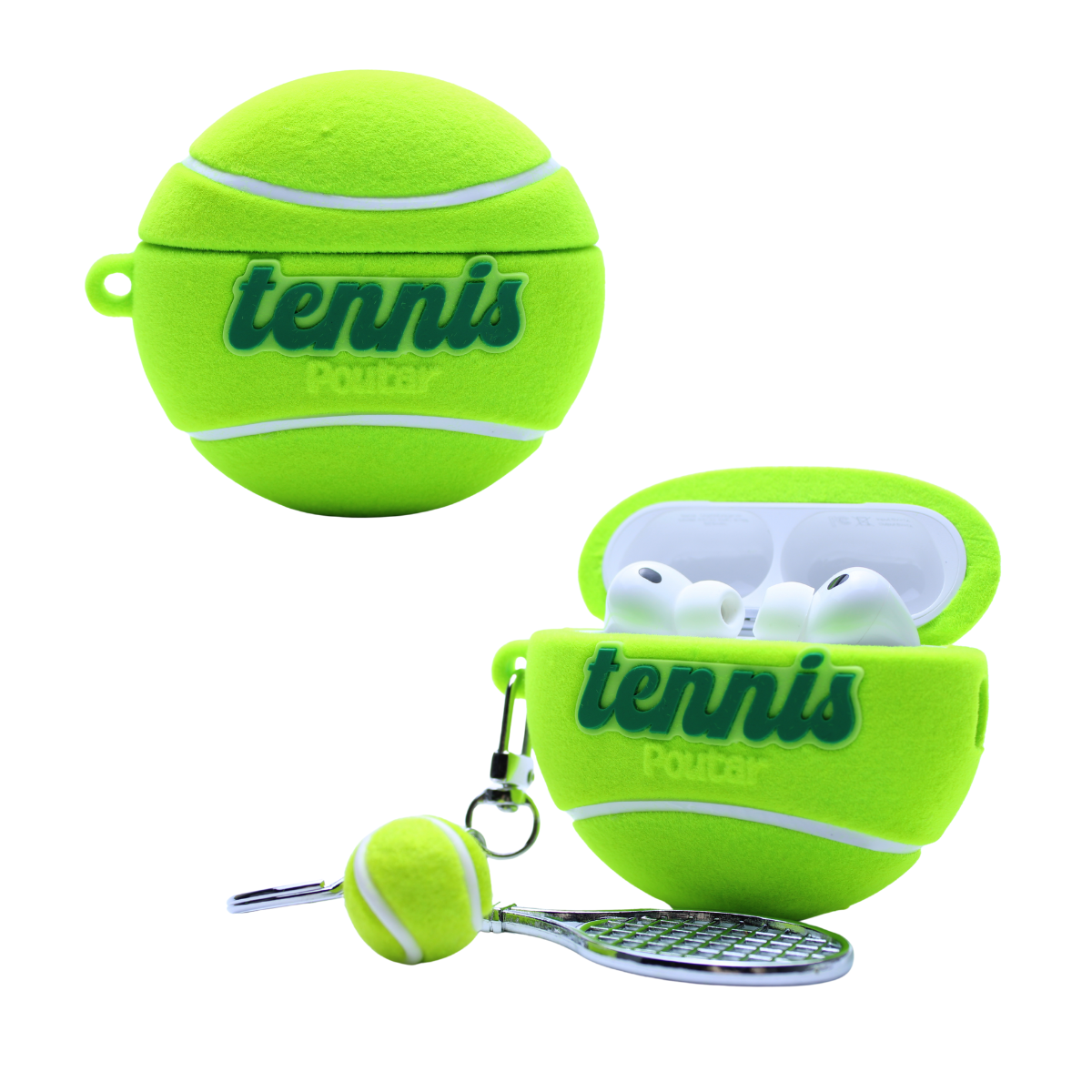 Capa Protetora Nerdcase para AirPods Pro 3, Bola de Tênis