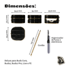 Kit Limpador para Fones e Capa Protetora Nerdcase para Galaxy Buds FE, Buds Core, Buds 2, Live e Pro, Couro Sintético, D