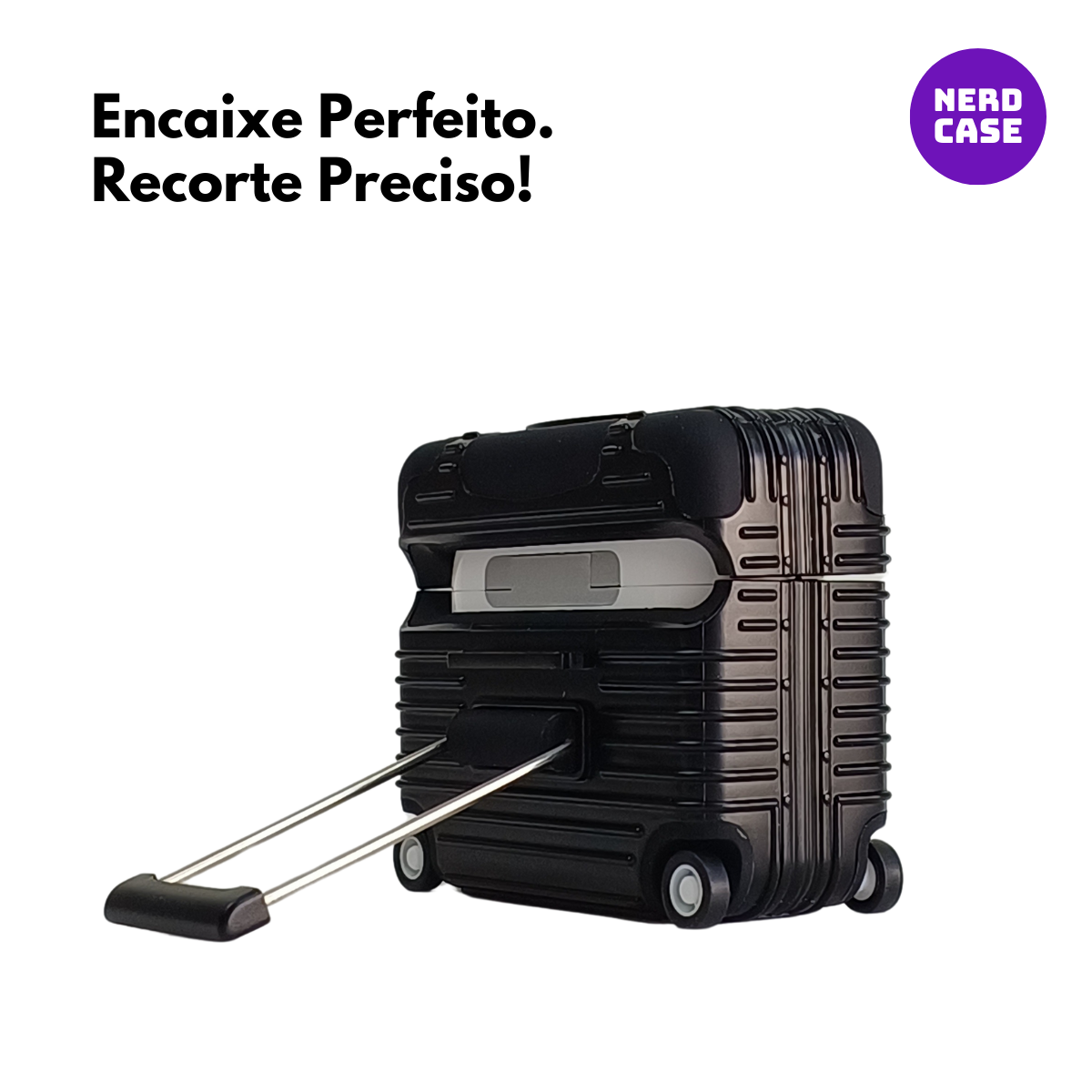 Case Mala de Viagem com Adesivos para AirPods Pro