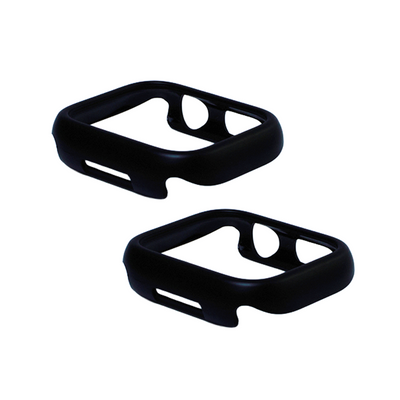 Kit com 2 Capas Moldura Protetora Nerdcase, Compatível com Apple Watch 41mm, Sem Vidro, Preta