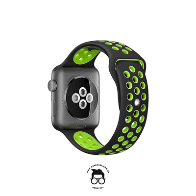 Pulseira 38/40/41mm para Apple Watch, Preto/Verde