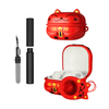 Kit Limpador para Fone e Capa Protetora Nerdcase para Galaxy Buds 2, Core, FE, Live e Pro, Silicone, Gato da Sorte