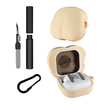 Kit Limpador para Fones e Capa Protetora Nerdcase para Samsung Galaxy Buds 4, Buds 4 Pro, Silicone, Bundex