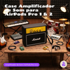 Kit Limpador para Fones e Capa Protetora Nerdcase para AirPods Pro 1 e 2, Amplificador