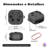 Capa Protetora Nerdcase para Samsung Galaxy Buds 4, Controle Videogame