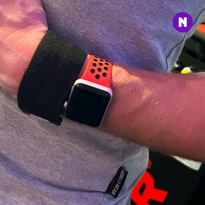 Pulseira 38/40/41mm para Apple Watch, Vermelho/Preto