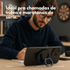 Suporte de Anel para Celular de Mesa Nerdcase Magnético, Inox Preto