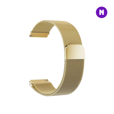 Pulseira 20mm entre Pinos para Samsung Galaxy Watch, Metal, Dourado