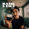 Kit Basic Capa de Silicone 5 em 1 para AirPods 4 e 5