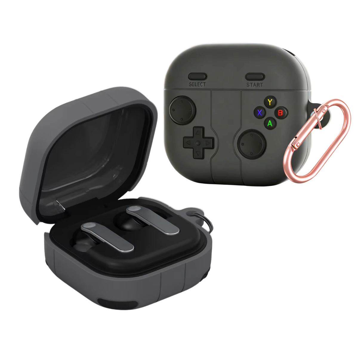 Capa Protetora Nerdcase para Samsung Galaxy Buds 4, Controle Videogame