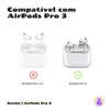 Kit Limpador para Fones e Capa de Silicone Nerdcase para AirPods Pro 3, Porco Espinho Durião