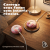 Kit Limpador para Fones e Capa Protetora de Silicone Nerdcase para AirPods Pro 1 e 2, Rosquinha Donuts Rosa