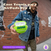 Kit Limpador para Fones e Capa Protetora Nerdcase para AirPods Pro 3, Bola de Tênis