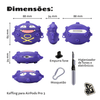 Kit Limpador para Fone e Capa Protetora Nerdcase para AirPods Pro 3, Silicone, Pokémon Koffing